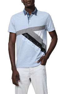 Desigual modré pánske tričko Polo Masali