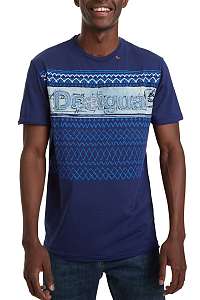 Desigual modré pánske tričko TS Elio - XXL