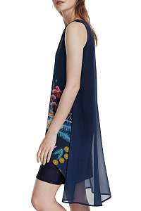 Desigual modré šaty Vest Carnegie