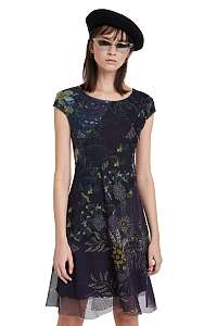 Desigual modré šaty Vest Houston