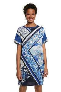Desigual modré šaty Vest Solimar