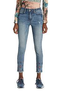 Desigual modré skinny fit džínsy Mia