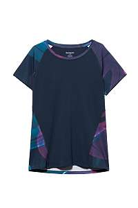 Desigual modré športové tričko Tee Tech Arty - L