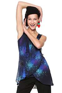 Desigual modré tielko/top Carlota 