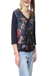 Desigual modré tričko TS Nez