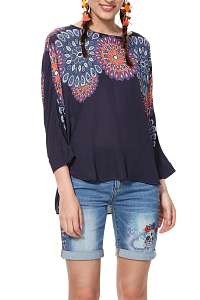 Desigual modrý top Blus Blassidy