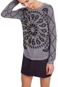 Desigual sivý sveter Jers Austin - M
