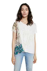 Desigual smotanové tričko TS Edimburgo