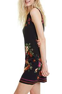 Desigual tmavomodré šaty Vest Lency -