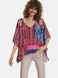 Desigual vínové/bordové top Aztecas