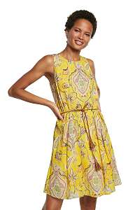 Desigual žlté šaty Vest Adriana