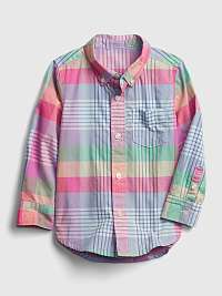 Detská košeľa plaid poplin shirt Farebná