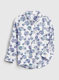 Detská košeľa print poplin shirt Farebná