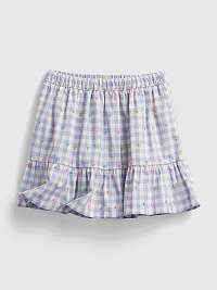 Detská sukňa gingham pull-on skirt Modrá