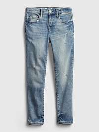 Detské džínsy distressed skinny jeans with stretch Modrá