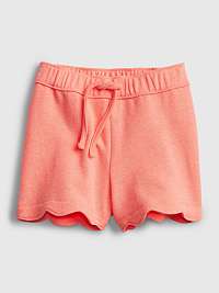 Detské kraťasy scalloped pull-on shorts Oranžová