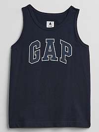 Detské tielko GAP Logo tank top Modrá