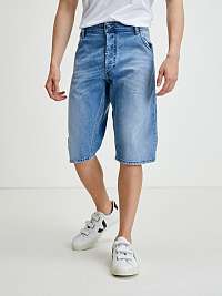 Diesel modré džínsové šortky pre mužov