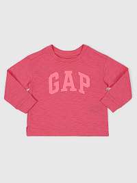 Dievčatá - Detské tričko logo GAP Ružová