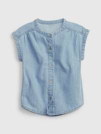 Dievčatá - Detský džínsový top Modrá