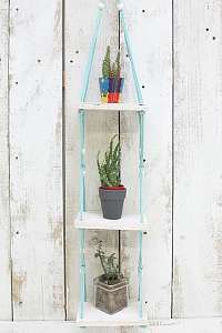 Disaster Macrame Shelf Light Blue