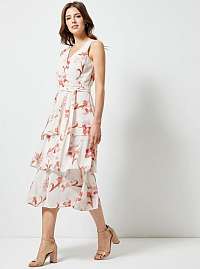 Dorothy Perkins biele kvetované šaty