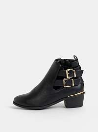 Dorothy Perkins čierne členkové topánky