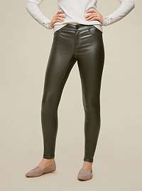 Dorothy Perkins khaki skinny fit nohavice