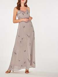 Dorothy Perkins sivo-fialové maxi šaty