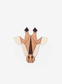 Drevená brošňa Giraffe Brooch BeWooden
