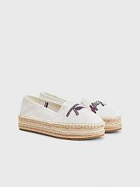 Espadrilky, slip on pre ženy Tommy Hilfiger - biela