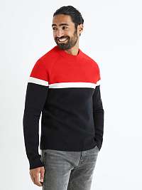 Farbený sveter s okrúhlym výstrihom Celio