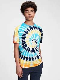Farebné chlapčenské tričko GAP Teen z organickej bavlny s vreckami