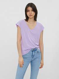 Fialové dámske basic tričko VERO MODA Filli