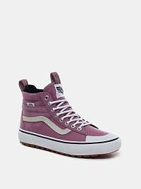 Fialové dámske kožené tenisky VANS