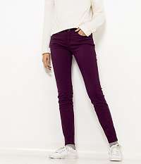 Fialové push up slim fit nohavice CAMAIEU