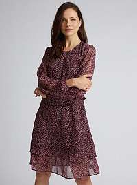 Fialové šaty s gepardím vzorom Dorothy Perkins
