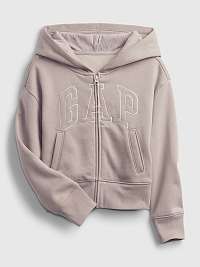  GAP béžová dievčenská mikina Logo Hoodie