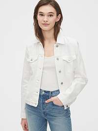 GAP biele džínsová bunda icon denim jacket