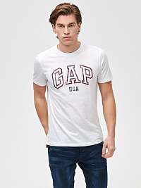 GAP biele pánske tričko Logo city arch tees