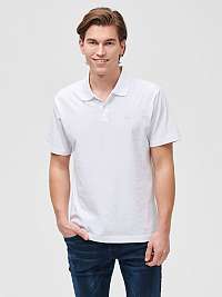 GAP biele polo pánske tričko Logo jersey