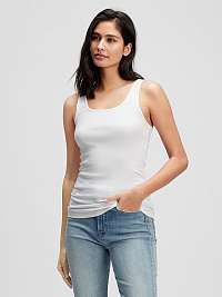 GAP biele tielko Ribbed Tank