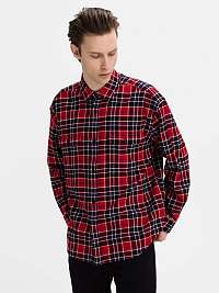 GAP červená kockovaná pánska košeľa Big Shirt