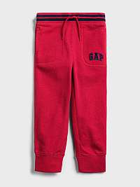 GAP červené detské tepláky Logo ft arch jogger