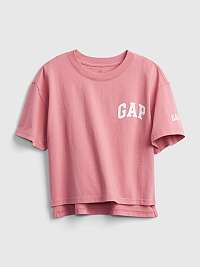 GAP červené detské tričko Logo updolx t-shirt