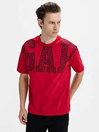 GAP červené pánske tričko Easy s logom