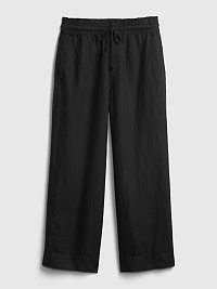 GAP čierne nohavice hr linen wide leg