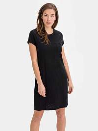 GAP čierne šaty v-ss pkt tee dress