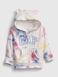 GAP farebné detská mikina Logo tie-dye hoodie
