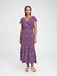 GAP fialové šaty ruched shldr m navy uniform m